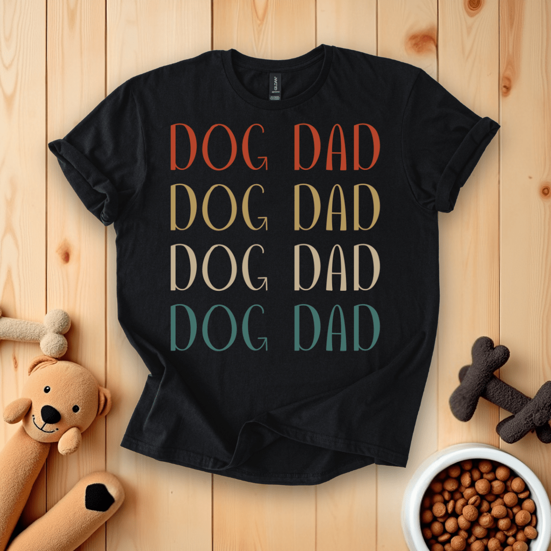 Black / S Dog Dad T-Shirt