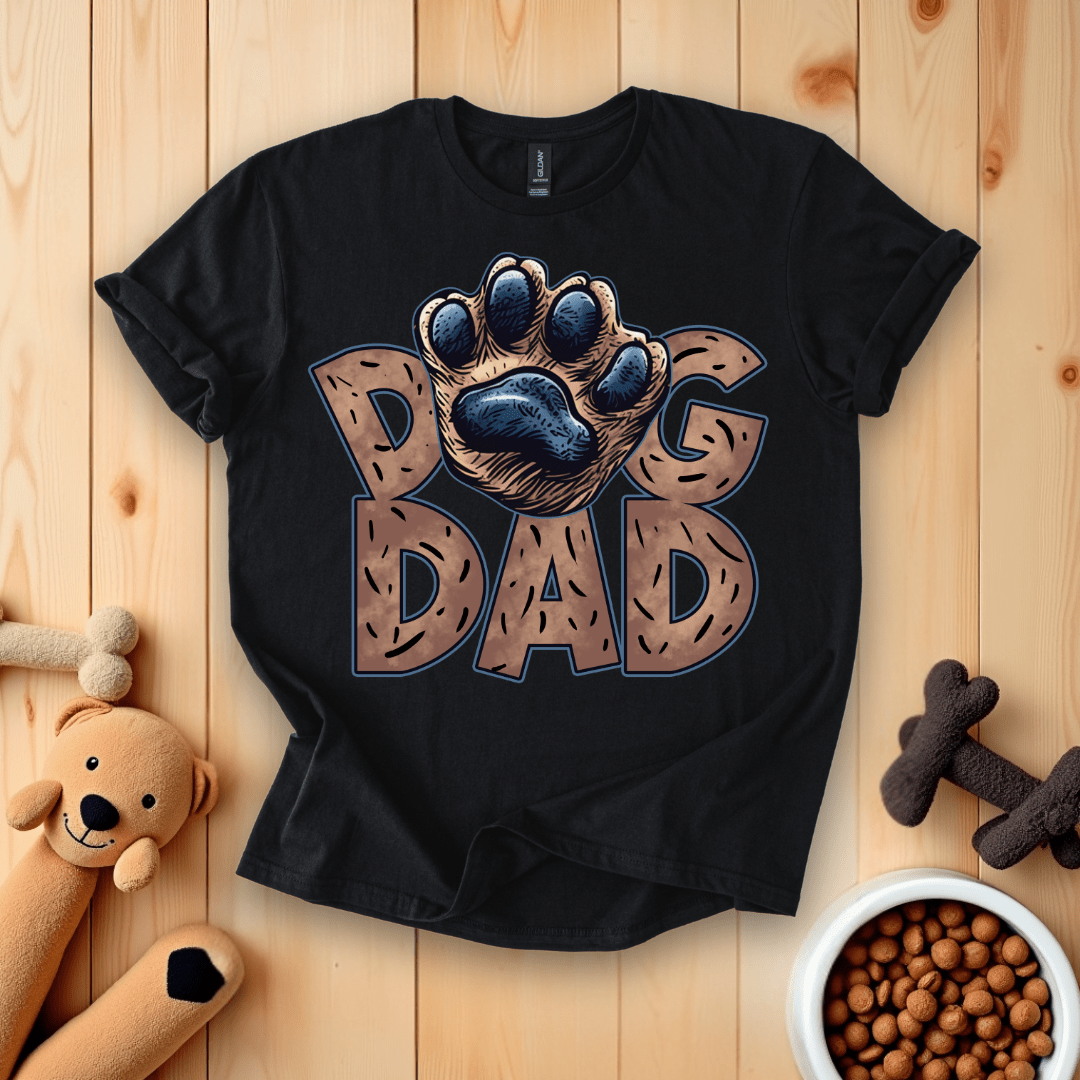 Black / S Dog Dad T-Shirt