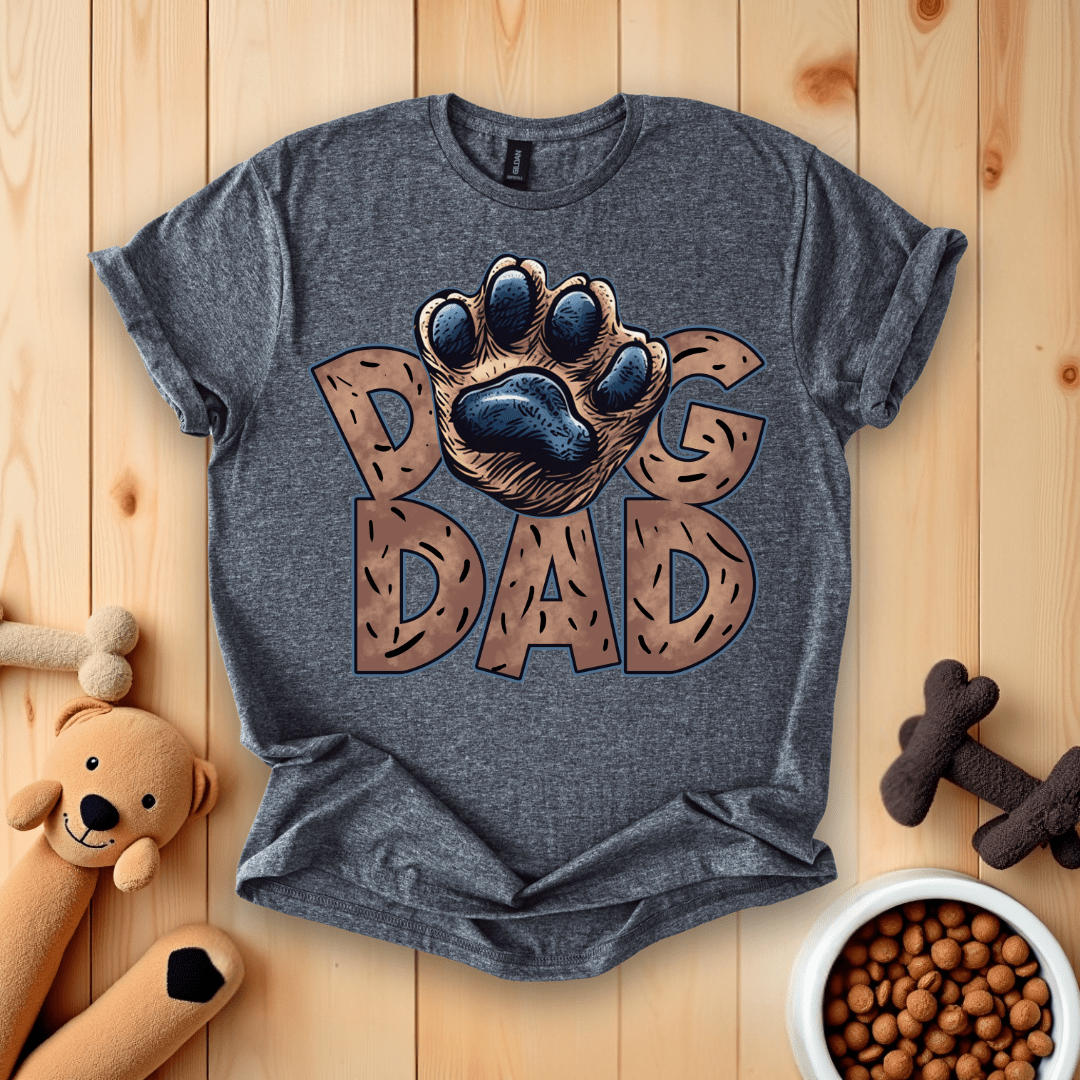 Dark Heather / S Dog Dad T-Shirt