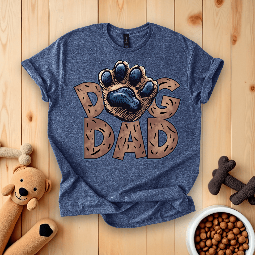 Heather Navy / S Dog Dad T-Shirt