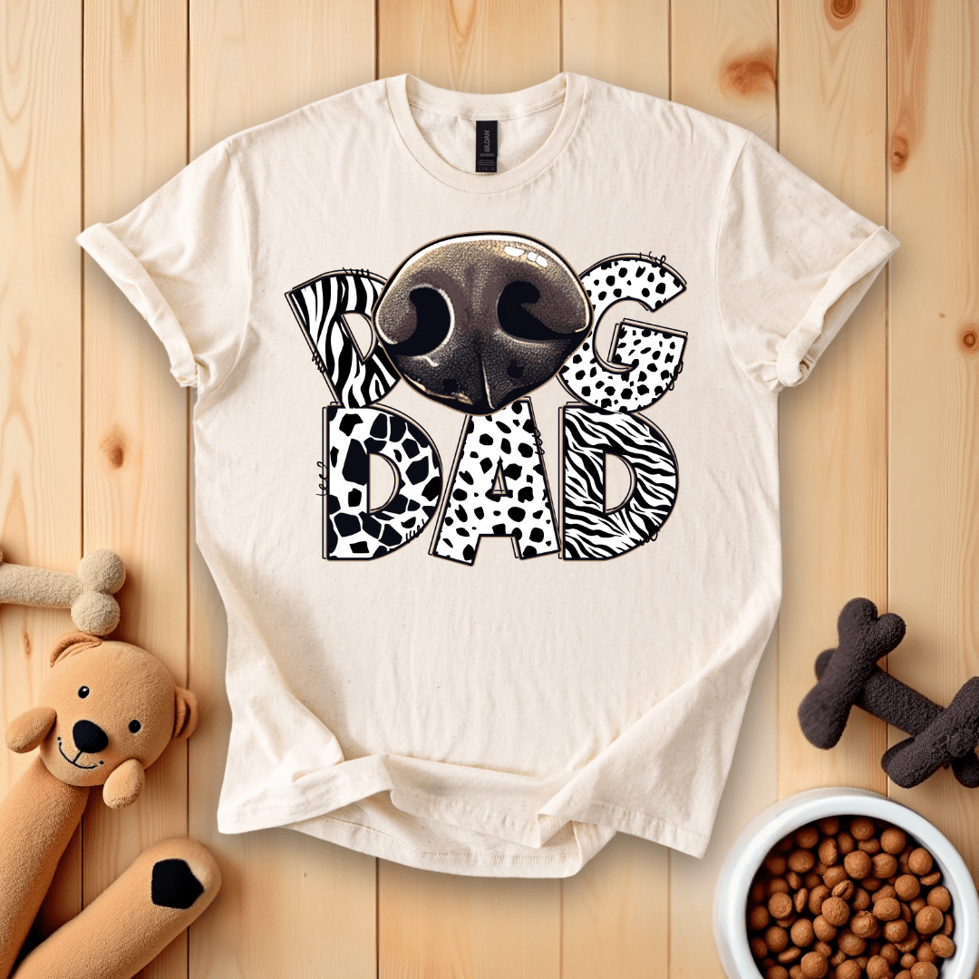 Natural / S Dog Dad T-Shirt