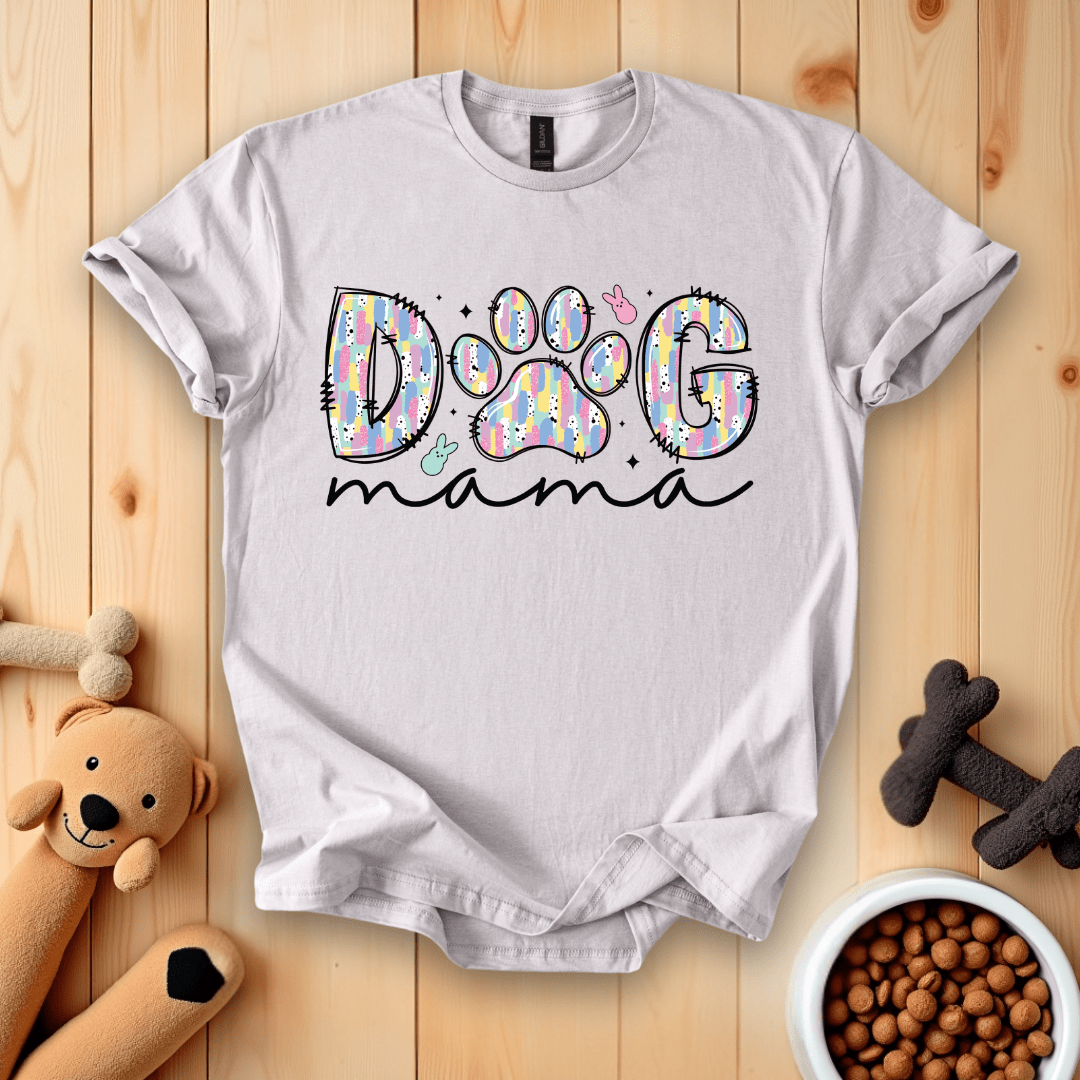 Ice Grey / S Dog Mama Easter T-Shirt