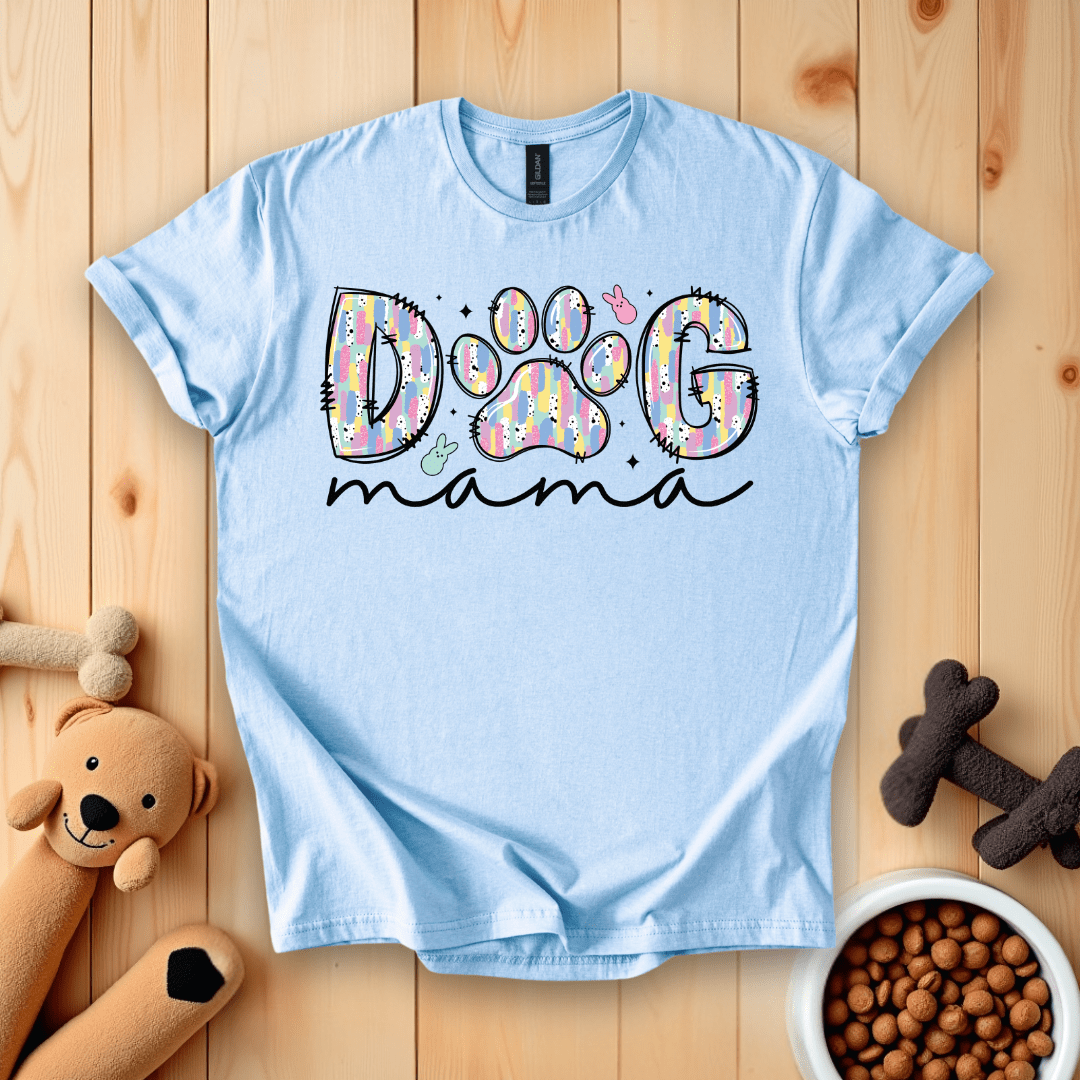 Light Blue / S Dog Mama Easter T-Shirt