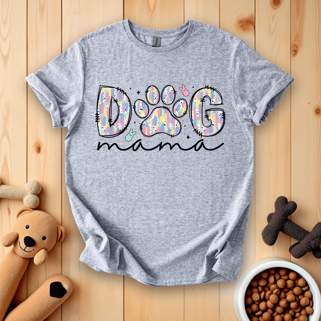 Sport Grey / S Dog Mama Easter T-Shirt