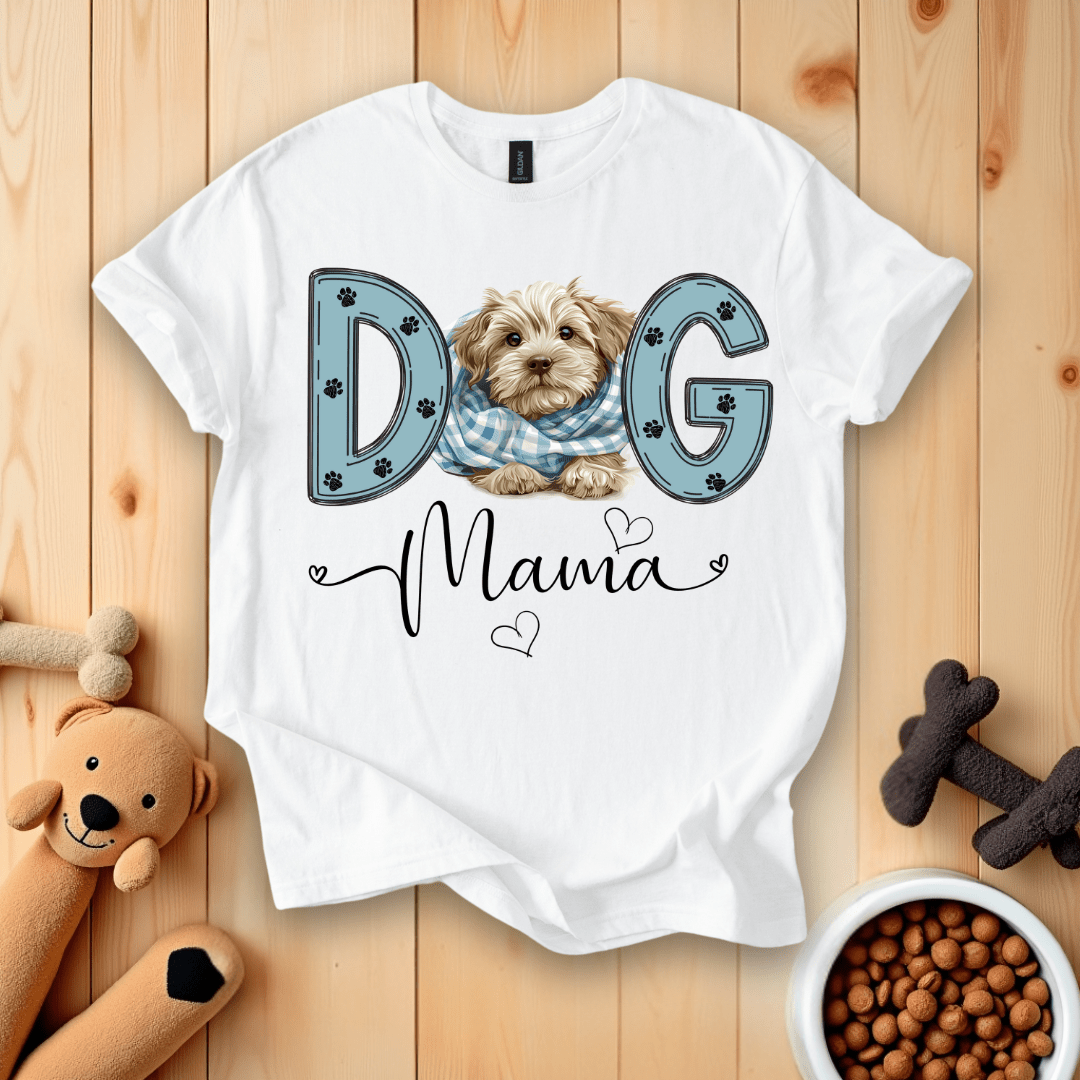 White / S Dog Mama T-Shirt