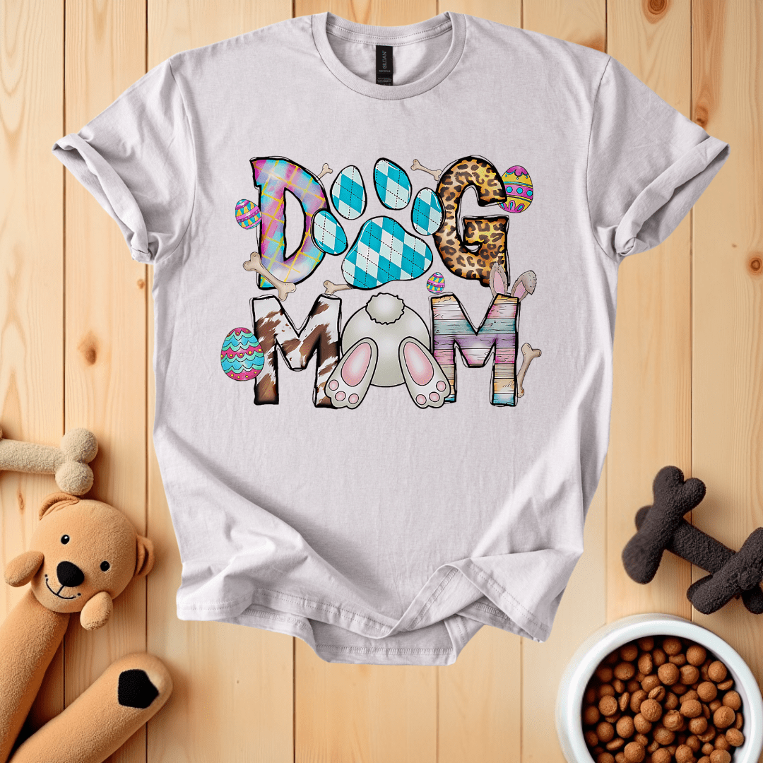 Ice Grey / S Dog Mom Easter T-Shirt