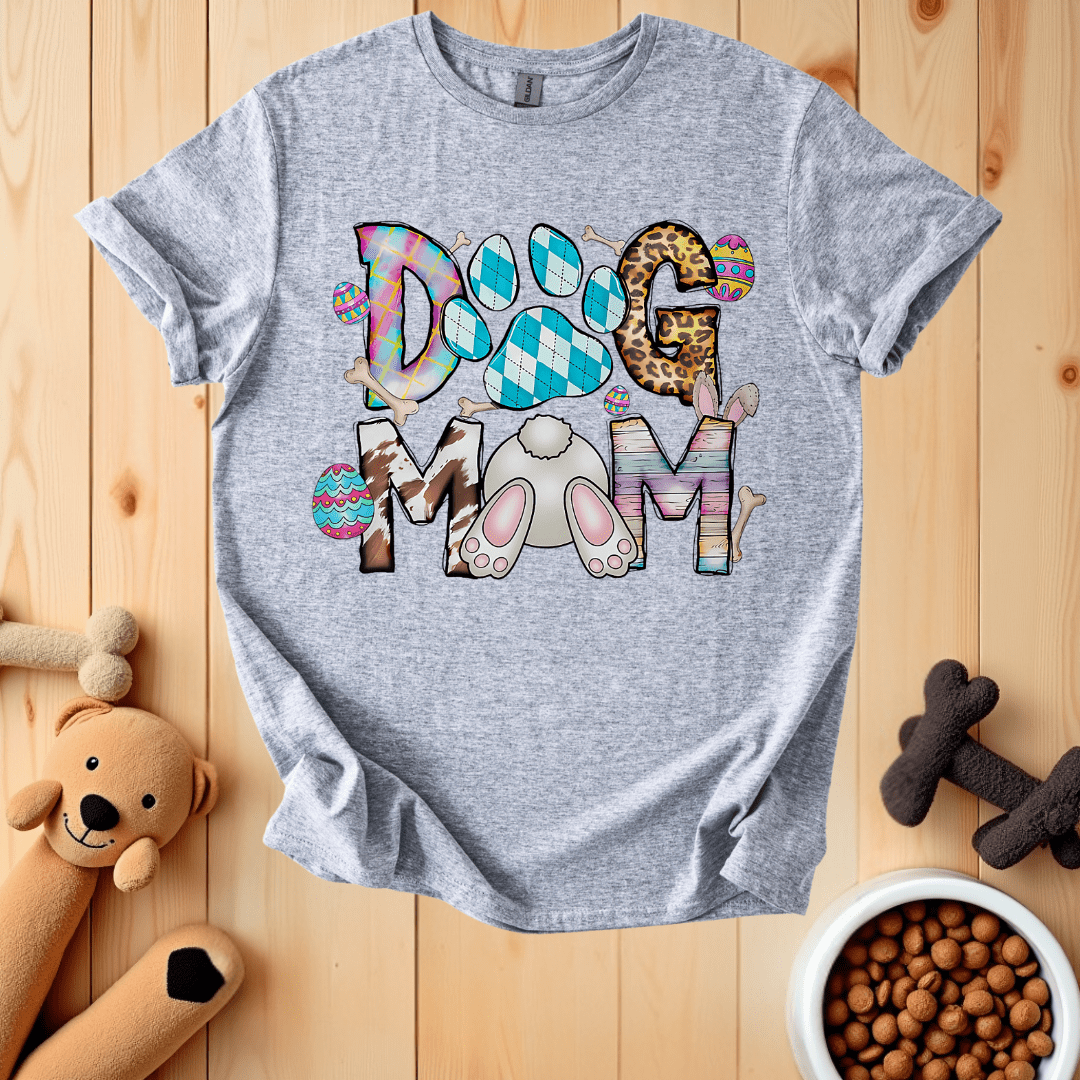 Sport Grey / S Dog Mom Easter T-Shirt