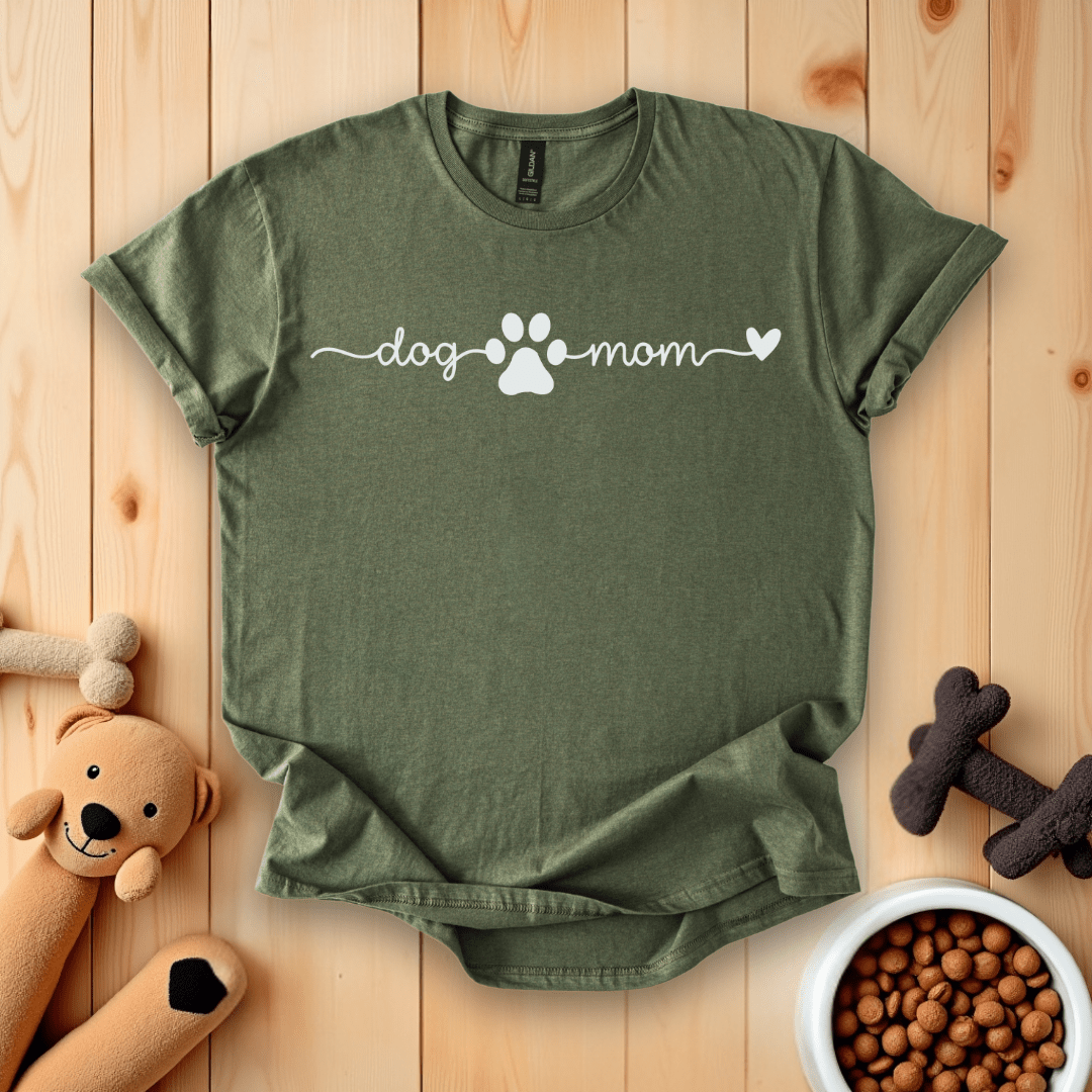 Military Green / S Dog Mom T-Shirt
