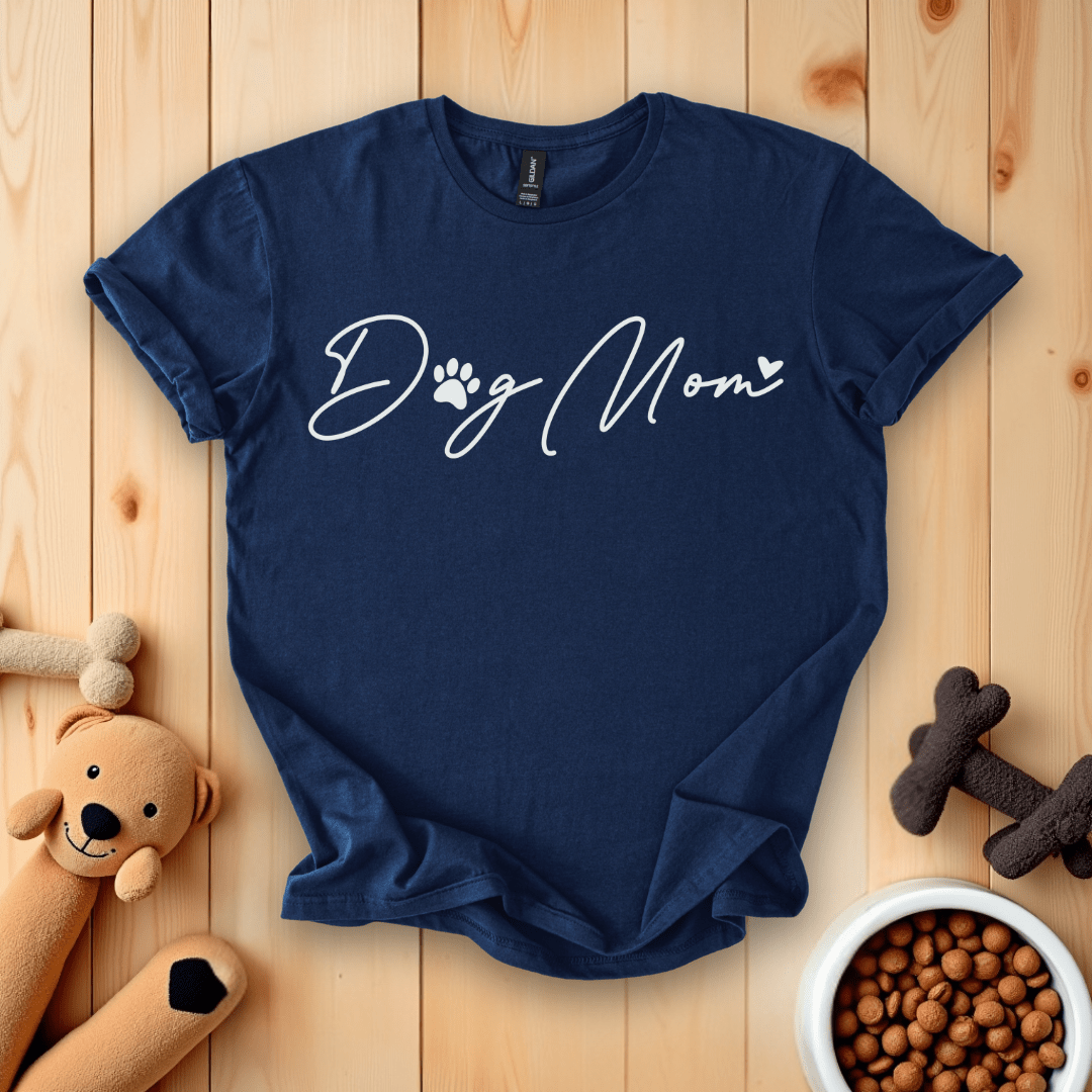 Navy / S Dog Mom T-Shirt