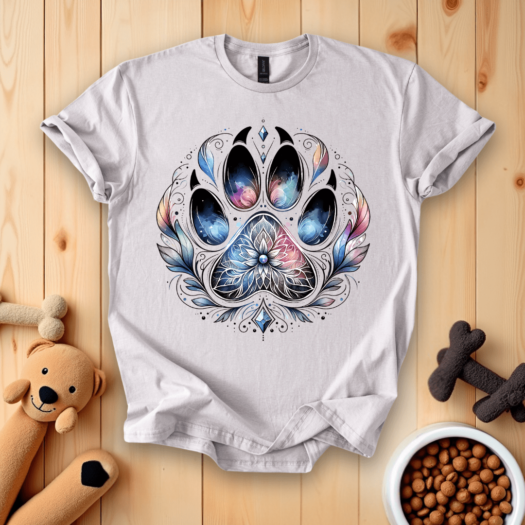 Ice Grey / S Dog Paw T-Shirt
