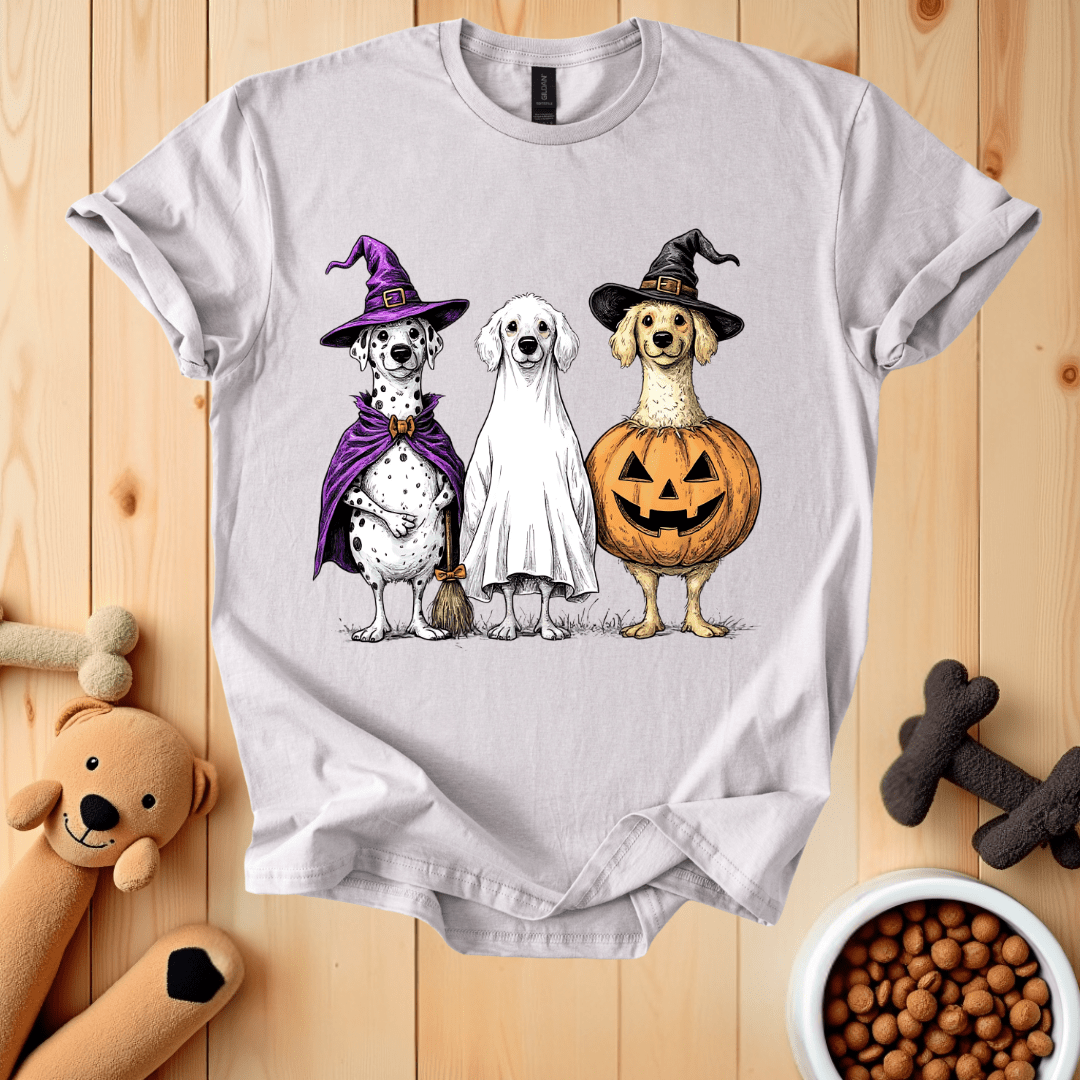 Ice Grey / S Dogs Halloween T-Shirt