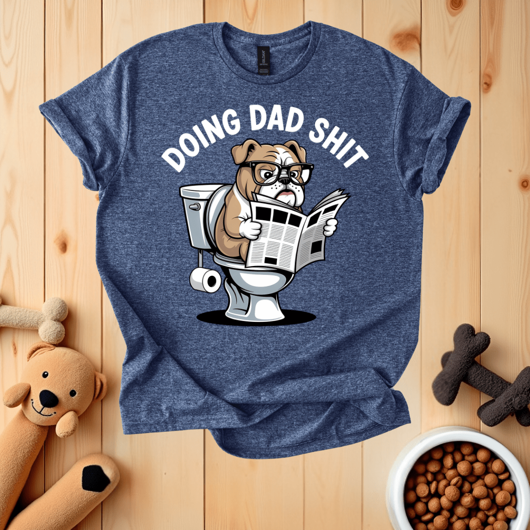 Heather Navy / S Doing Dad Shit T-Shirt