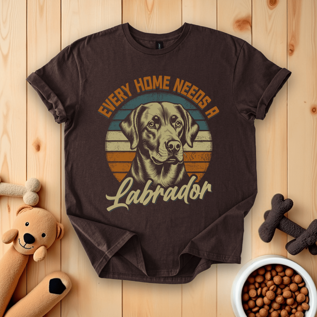 Dark Chocolate / S Every Home Needs A Labrador T-Shirt