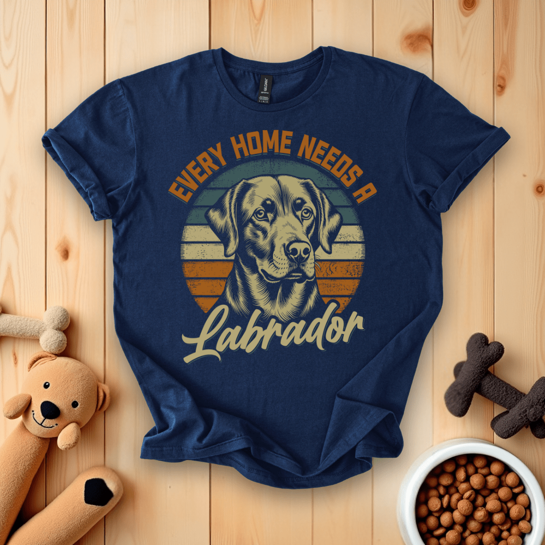 Navy / S Every Home Needs A Labrador T-Shirt