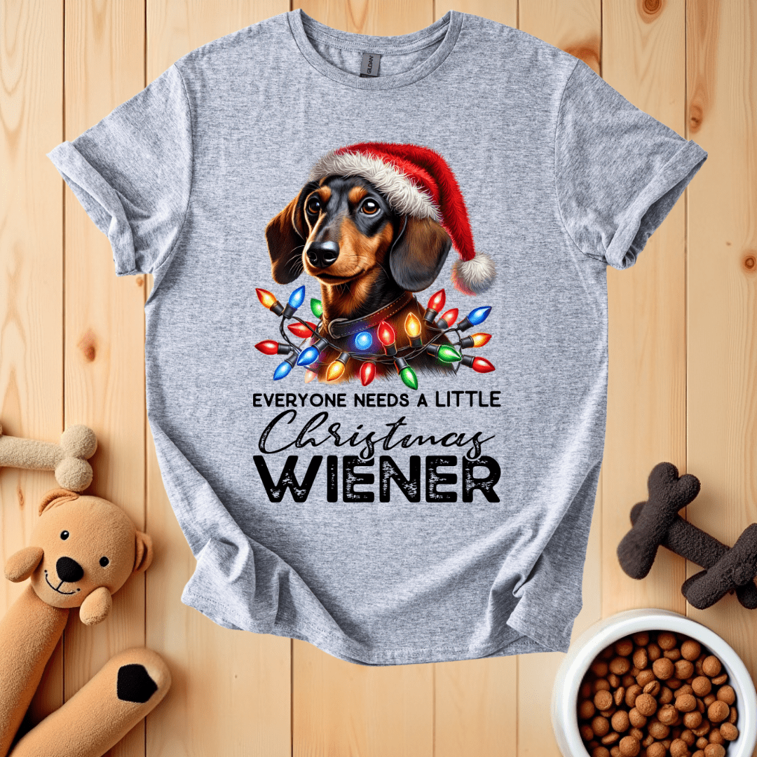 Sport Grey / S Everyone Needs A Little Christmas Wiener T-Shirt