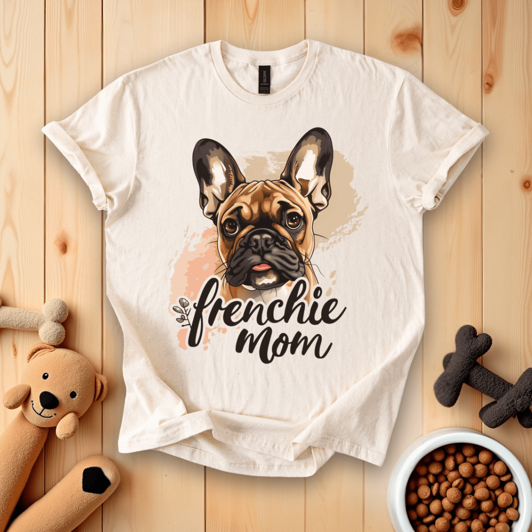 Sand / S Frenchie Mom T-Shirt