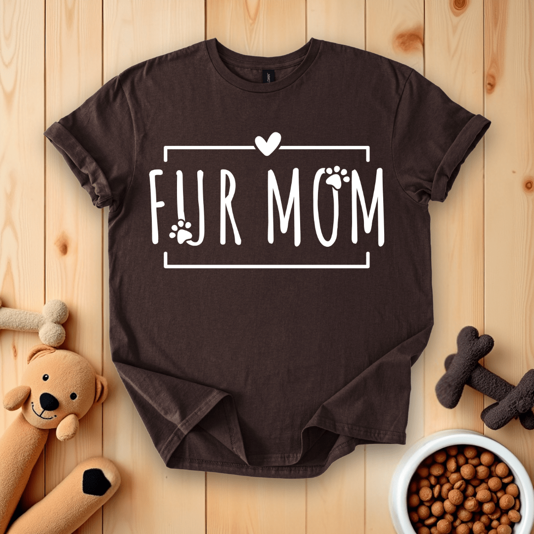 Dark Chocolate / S Fur Mom T-Shirt