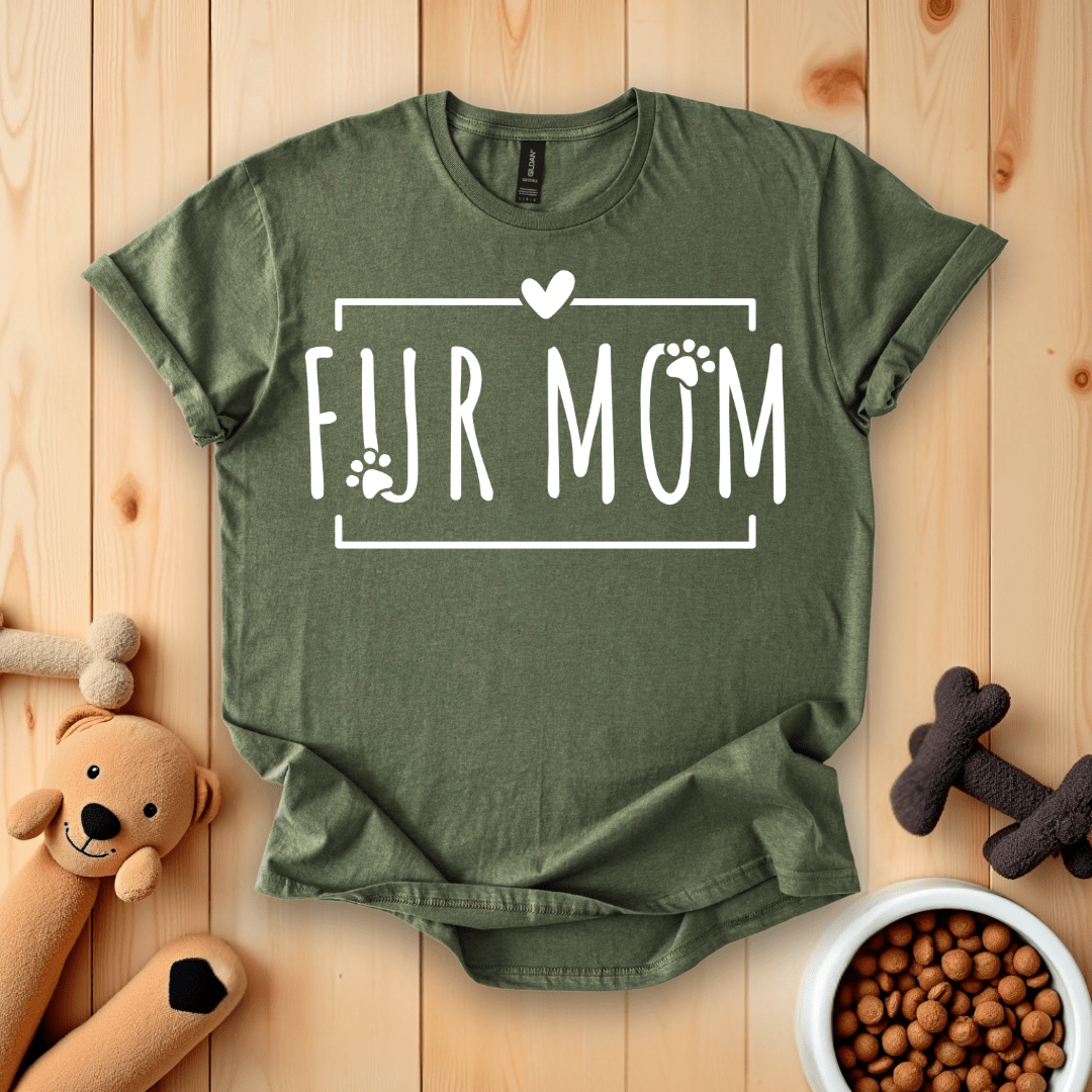 Military Green / S Fur Mom T-Shirt