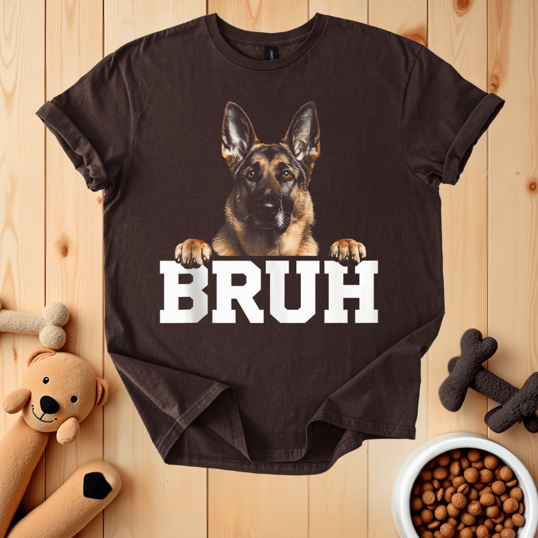 Dark Chocolate / S German Shepherd Bruh T-Shirt