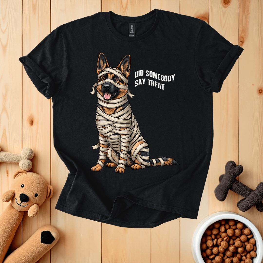 Black / S German Shepherd Mummy T-Shirt