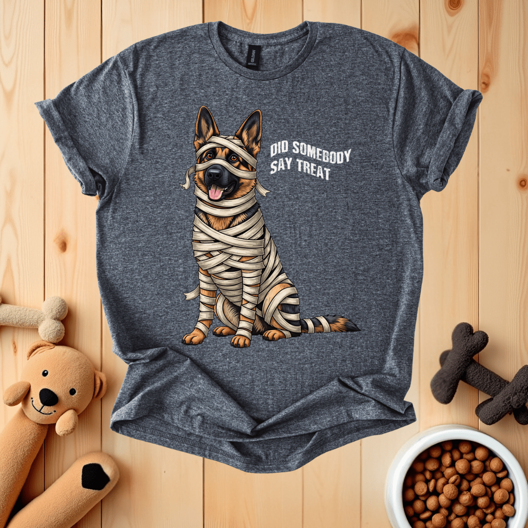 Dark Heather / S German Shepherd Mummy T-Shirt