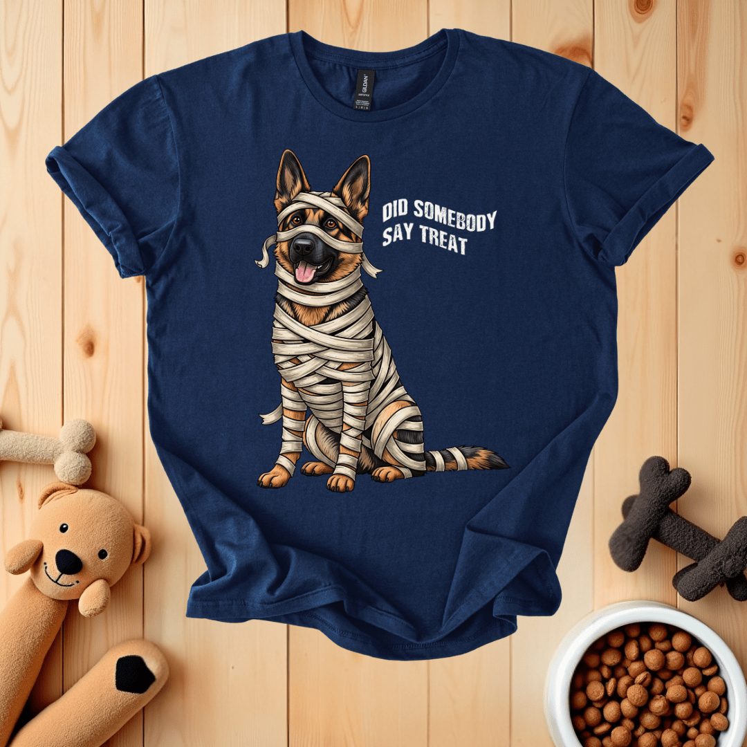 Navy / S German Shepherd Mummy T-Shirt