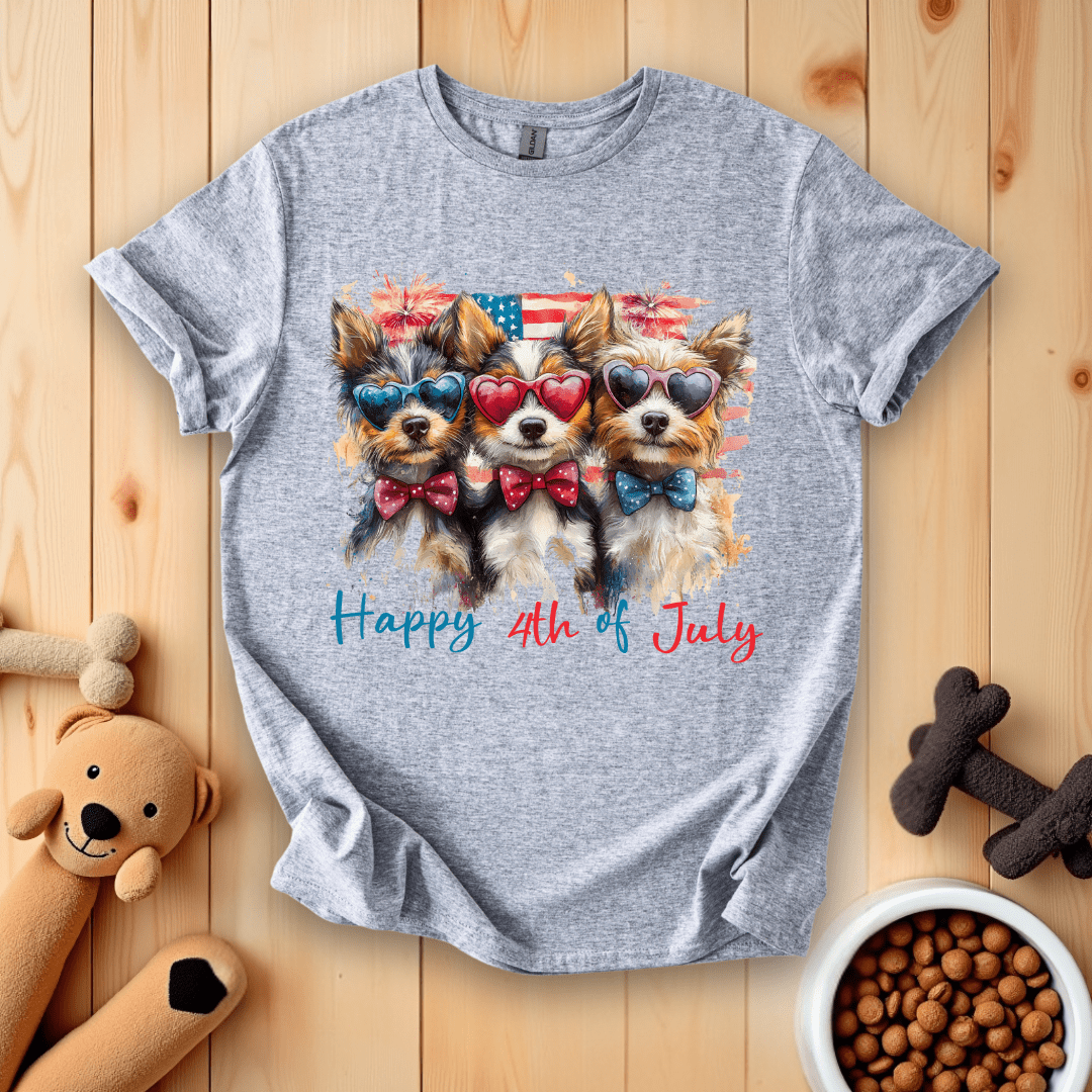 Sport Grey / S Happy 4Th Of July T-Shirt