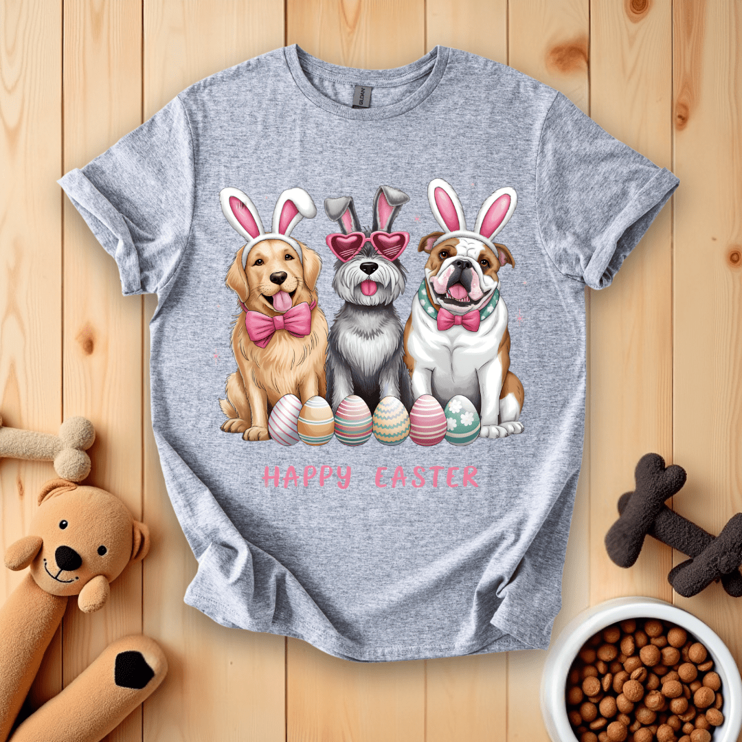 Sport Grey / S Happy Easter Dogs T-Shirt