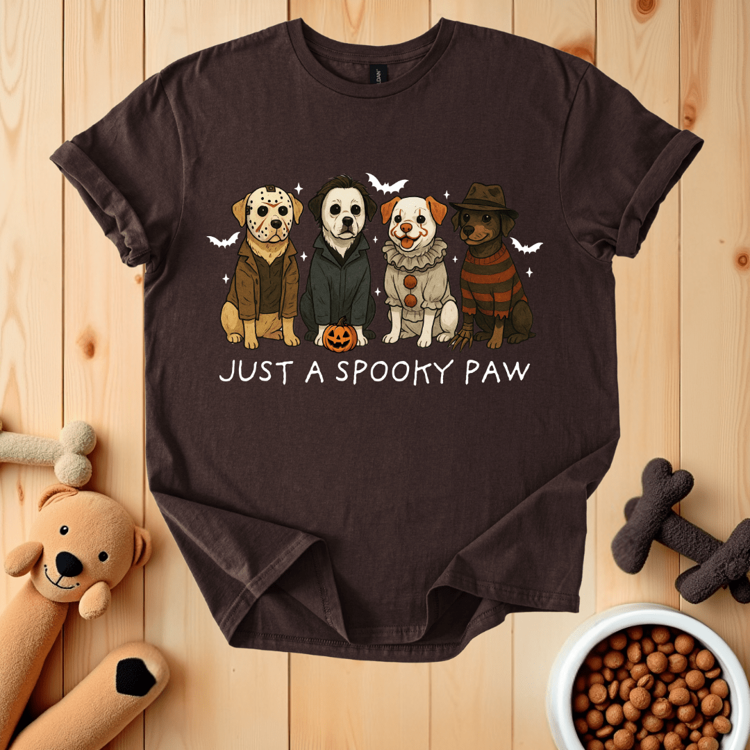 Dark Chocolate / S Just A Spooky Paw T-Shirt