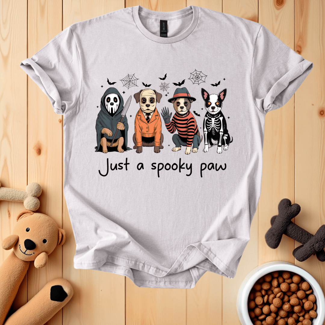 Ice Grey / S Just A Spooky Paw T-Shirt