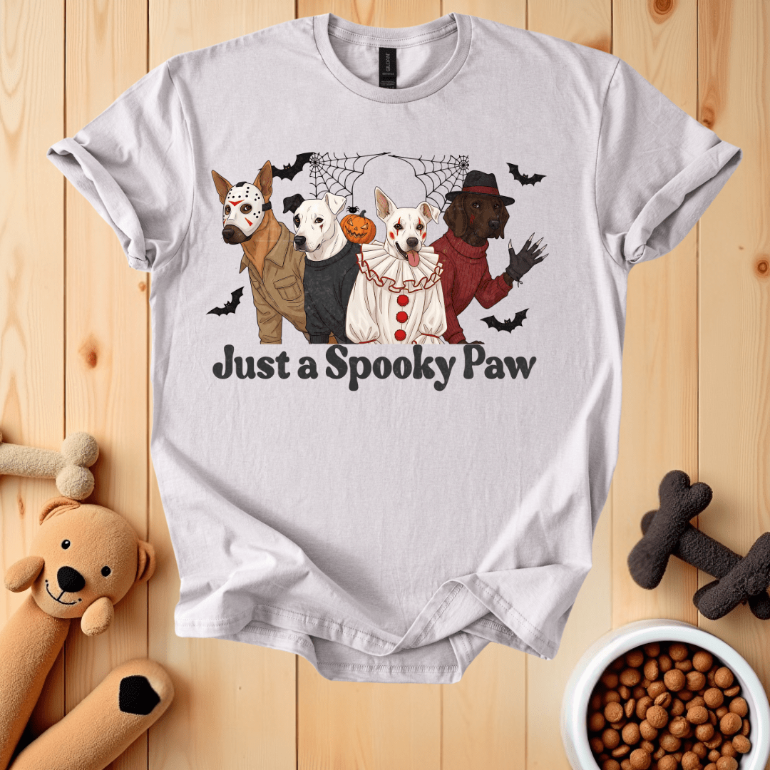 Ice Grey / S Just A Spooky Paw T-Shirt