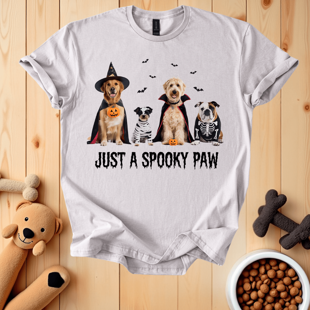 Ice Grey / S Just A Spooky Paw T-Shirt