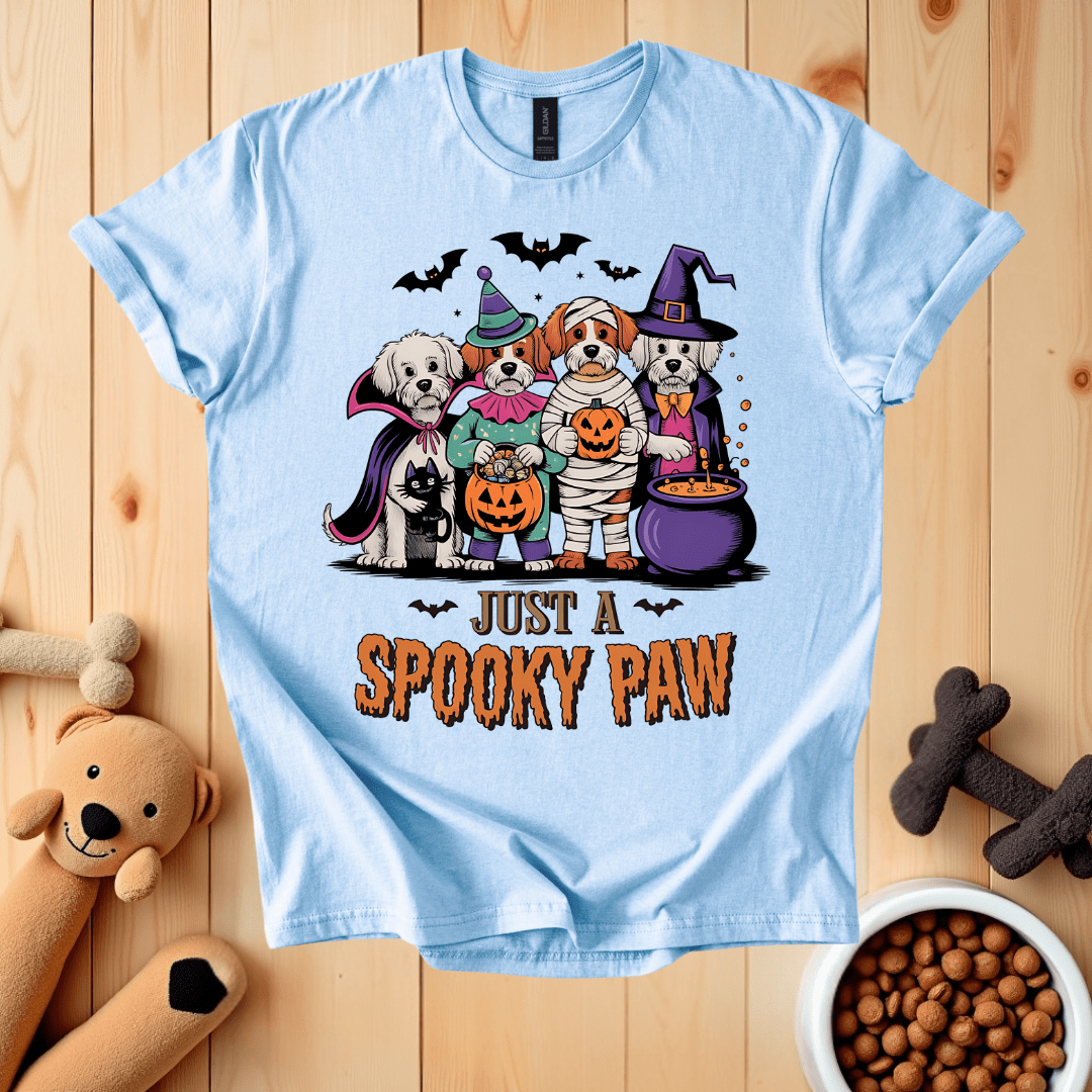 Light Blue / S Just A Spooky Paw T-Shirt