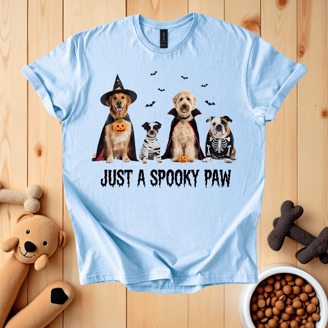 Light Blue / S Just A Spooky Paw T-Shirt