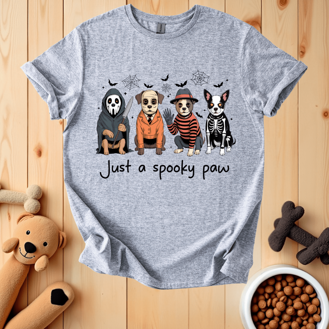 Sport Grey / S Just A Spooky Paw T-Shirt