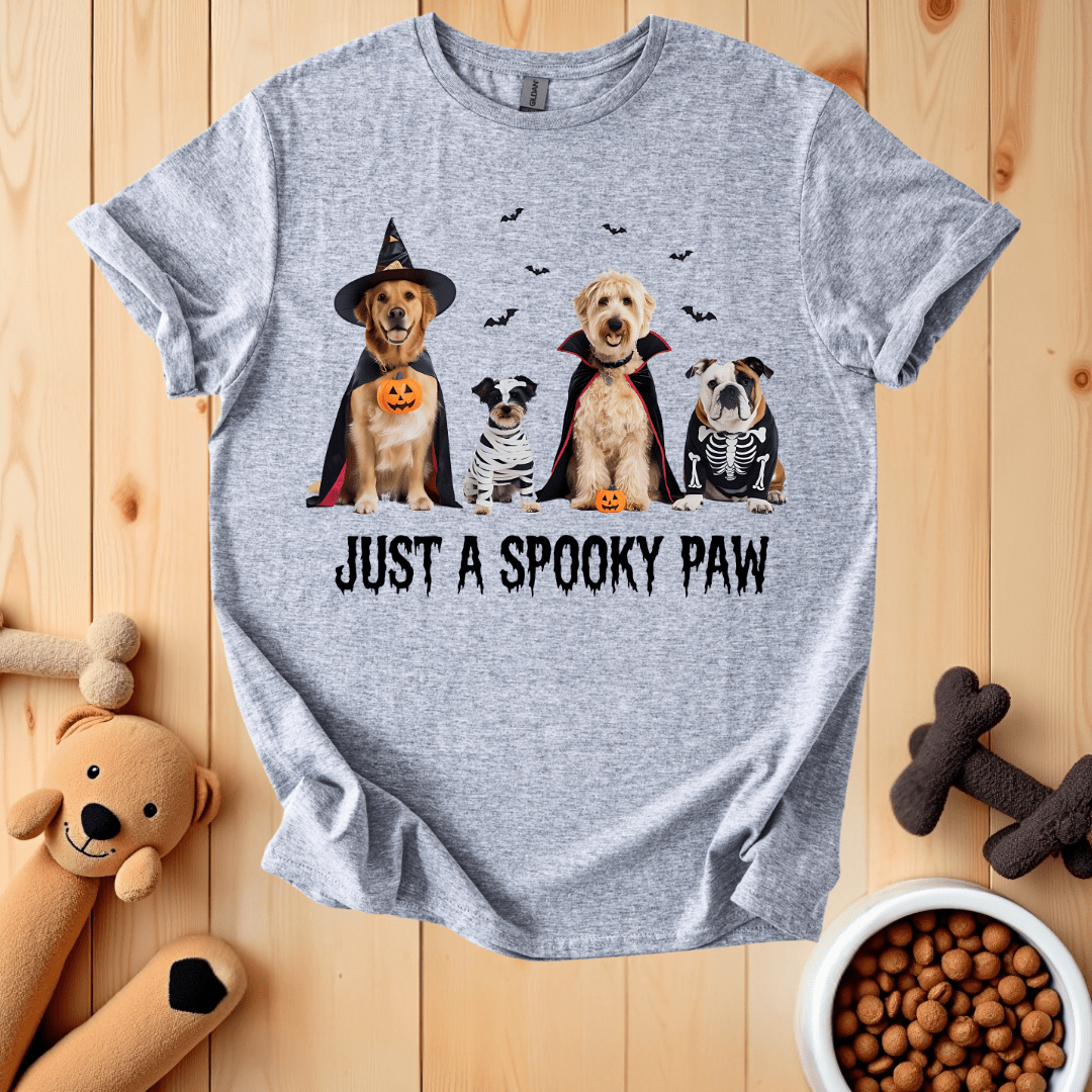 Sport Grey / S Just A Spooky Paw T-Shirt