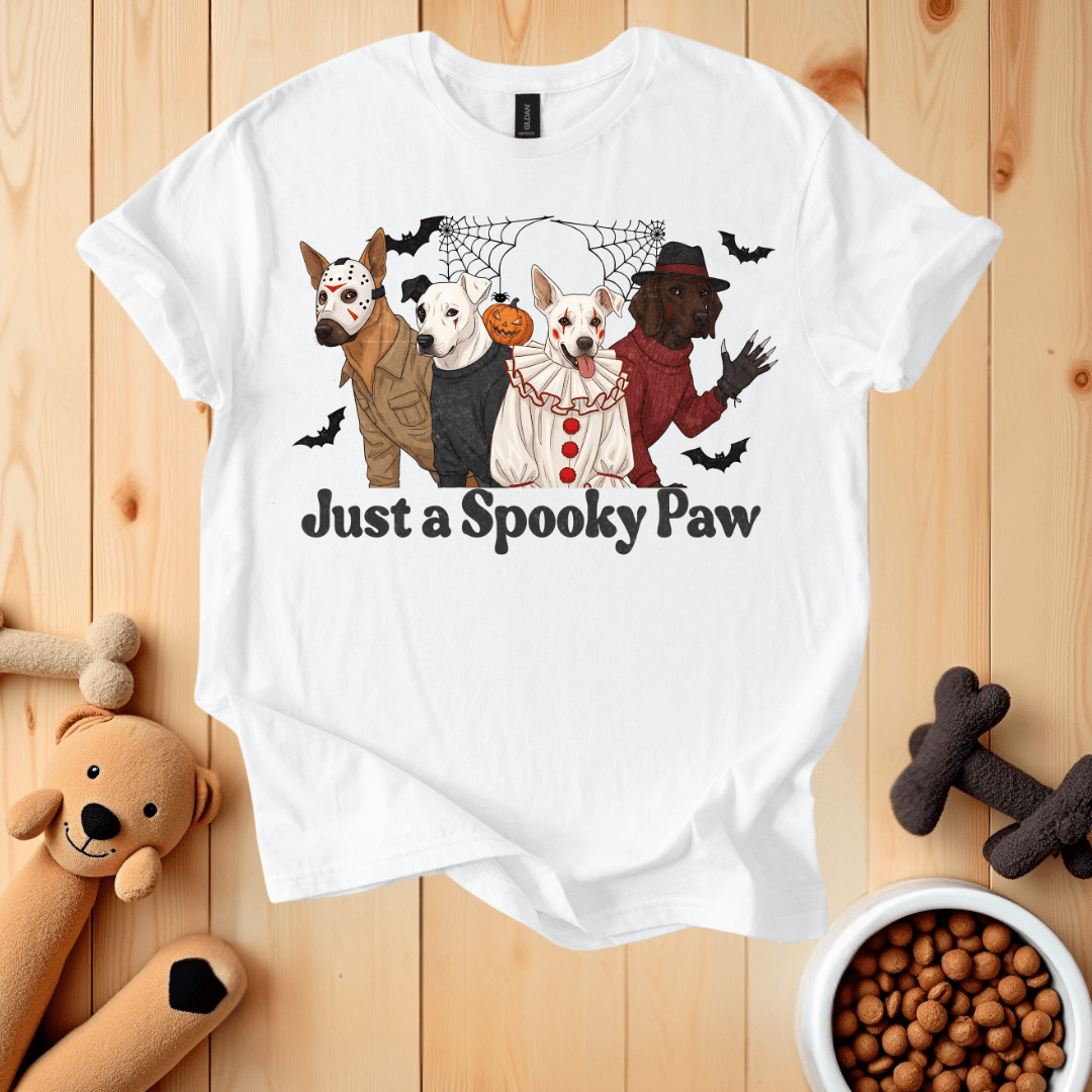White / S Just A Spooky Paw T-Shirt