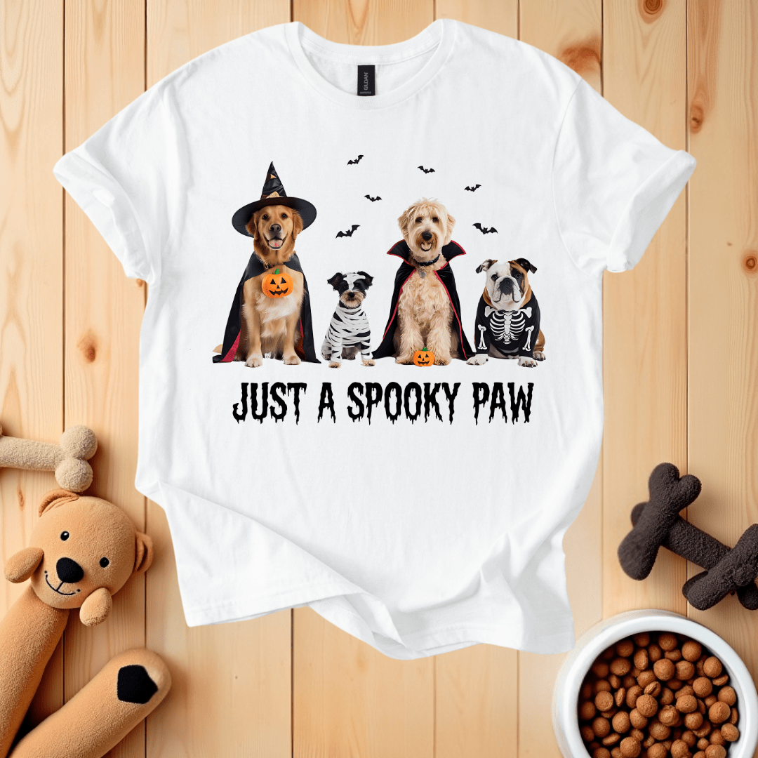 White / S Just A Spooky Paw T-Shirt
