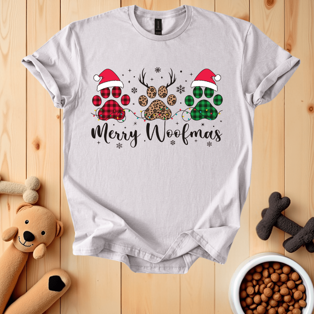 Ice Grey / S Merry Woofmas T-Shirt
