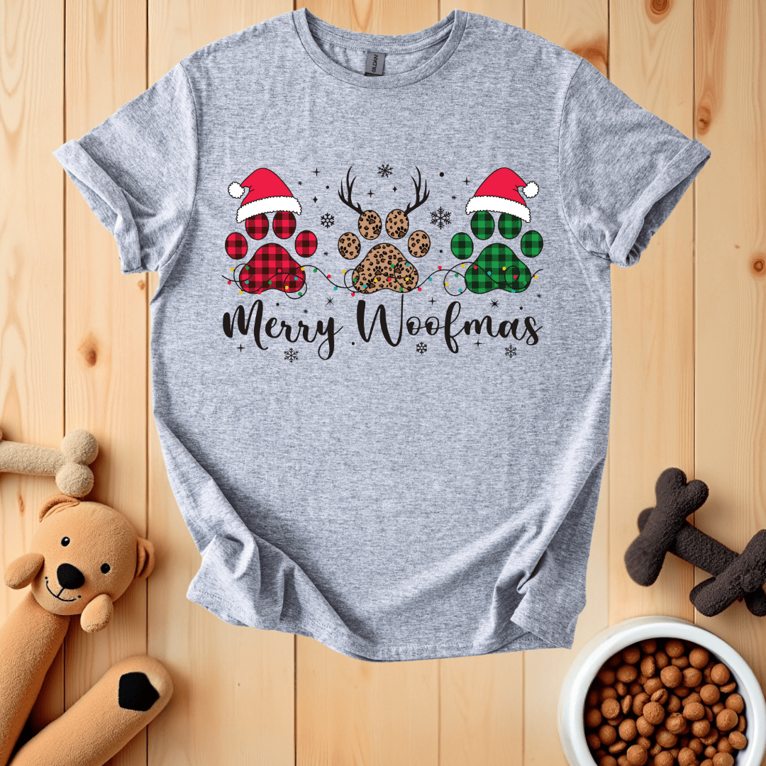 Sport Grey / S Merry Woofmas T-Shirt