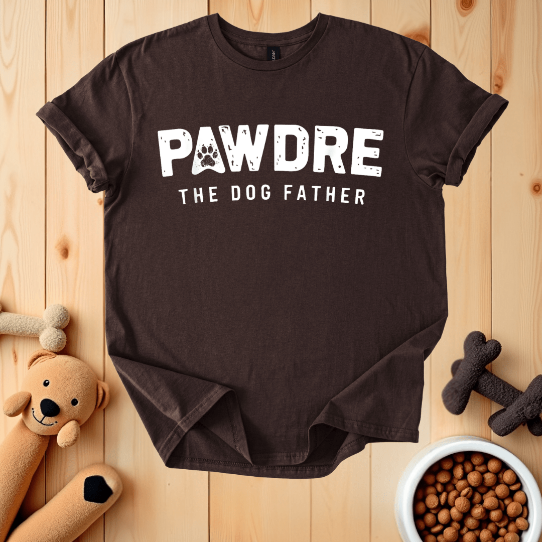Dark Chocolate / S Pawdre The Dog Father T-Shirt