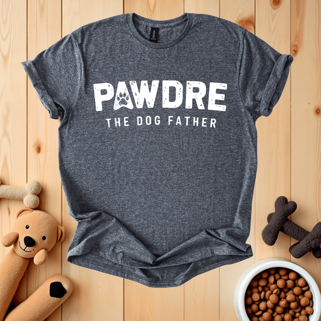 Dark Heather / S Pawdre The Dog Father T-Shirt
