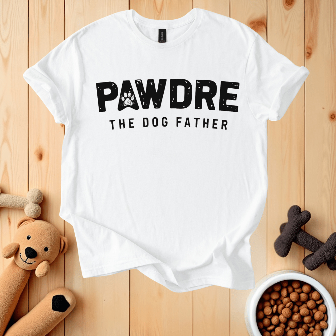 White / S Pawdre The Dog Father T-Shirt