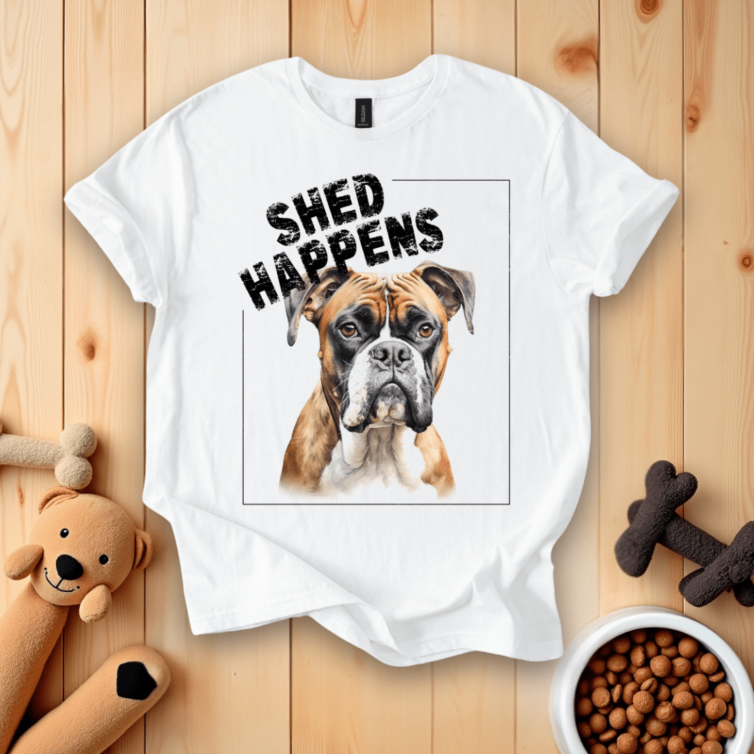 White / S Shed Happens T-Shirt