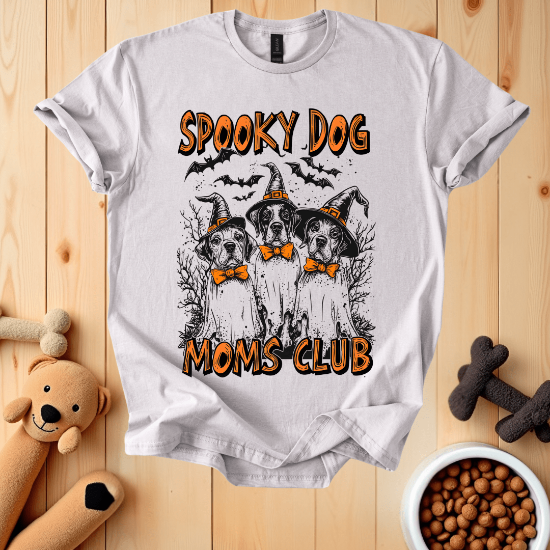 Ice Grey / S Spooky Dog Moms Club T-Shirt