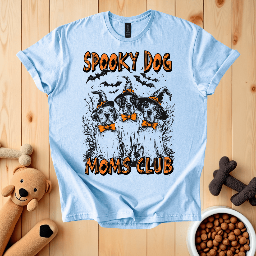 Light Blue / S Spooky Dog Moms Club T-Shirt