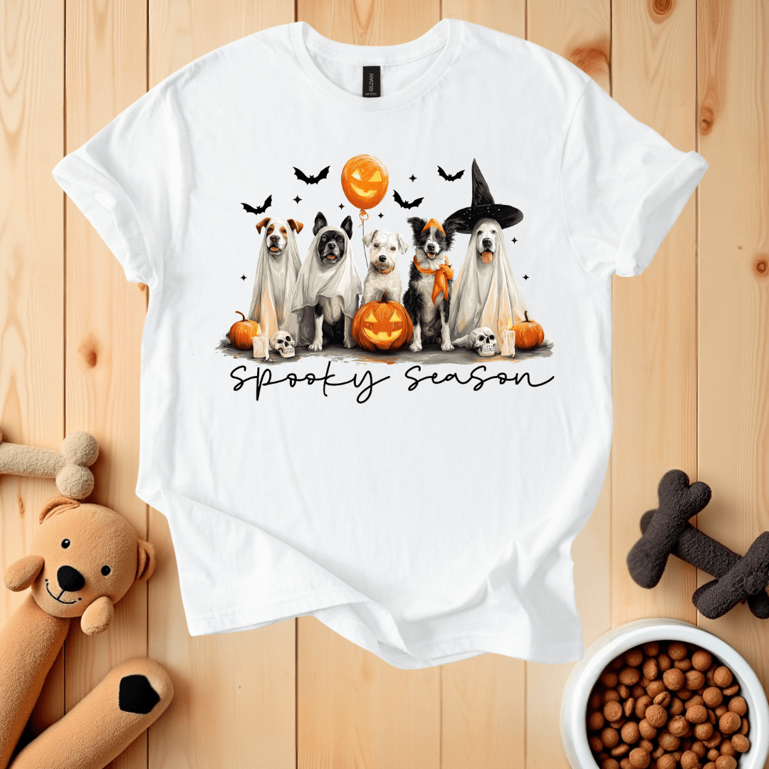 White / S Spooky Season T-Shirt