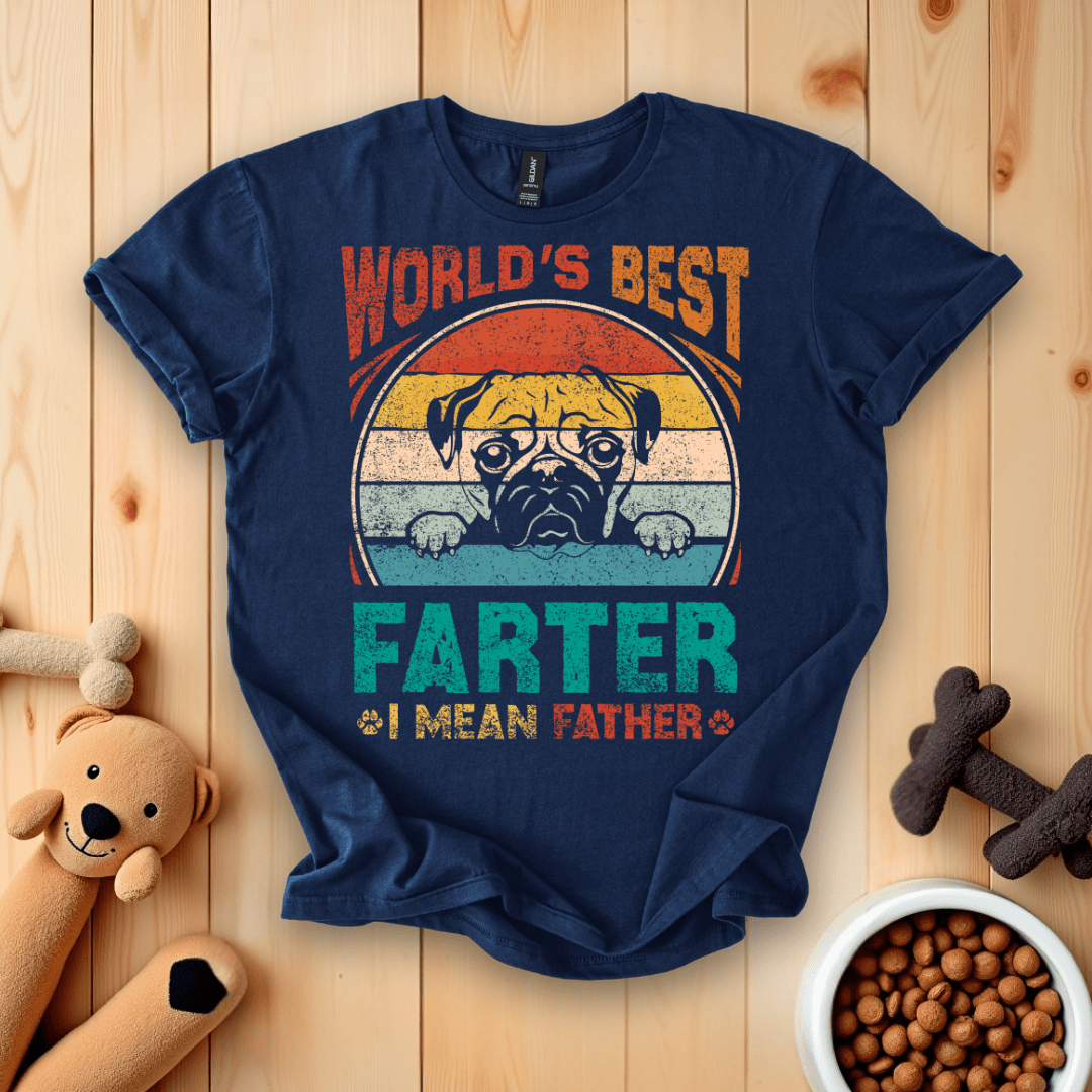 Navy / S World's Best Farter I Mean Father T-Shirt