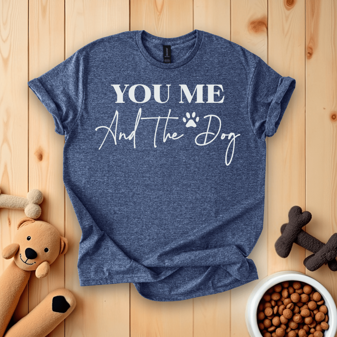 Heather Navy / S You Me And The Dog T-Shirt