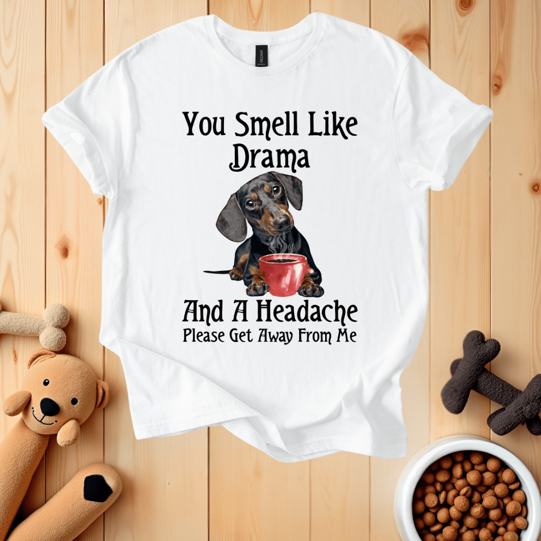 White / S You Smell Like Drama T-Shirt